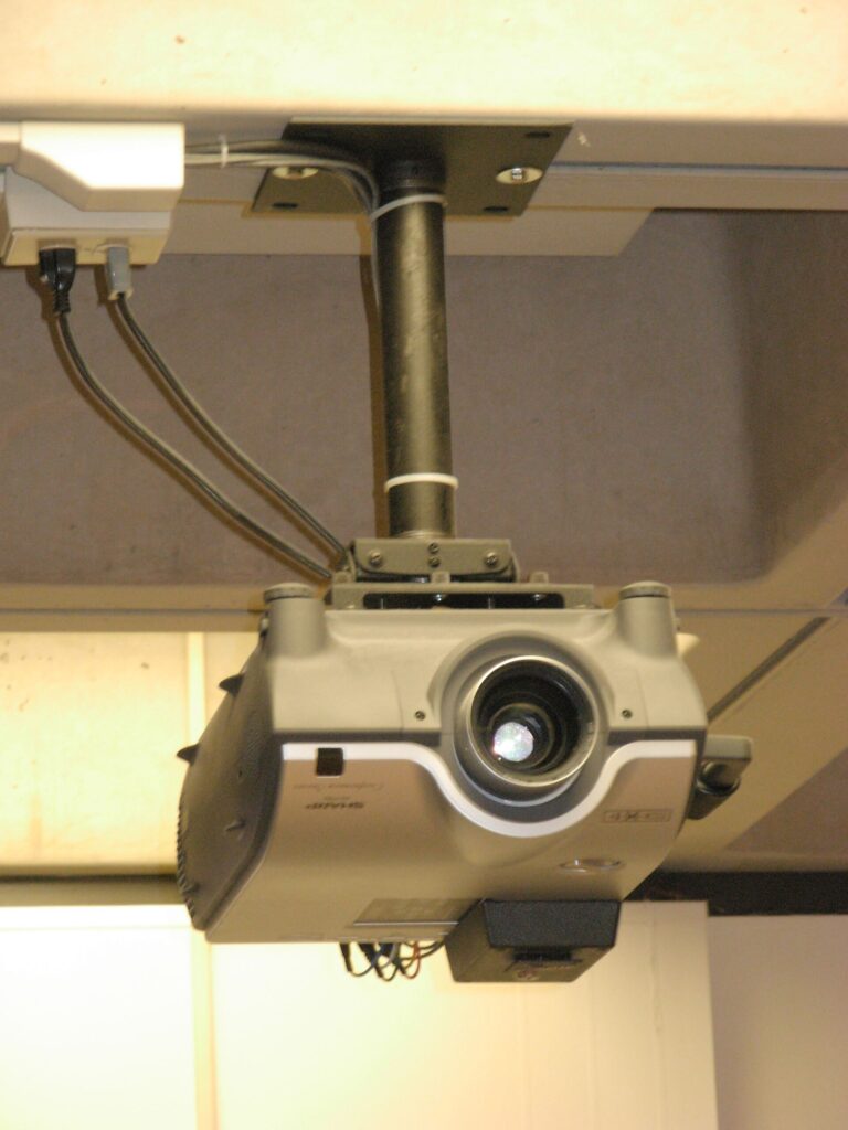 Sharp ceiling projector.